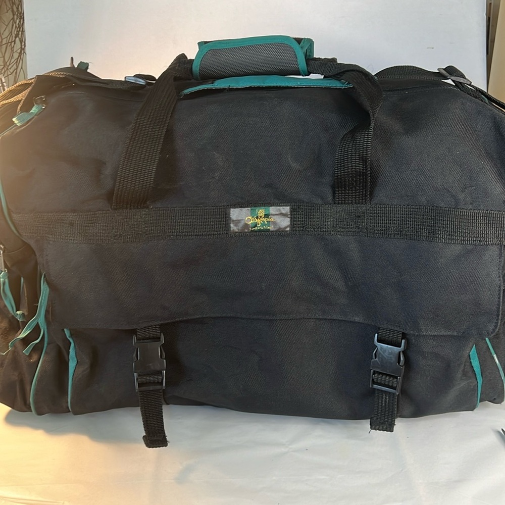 Olympia Black Large Duffel Bag